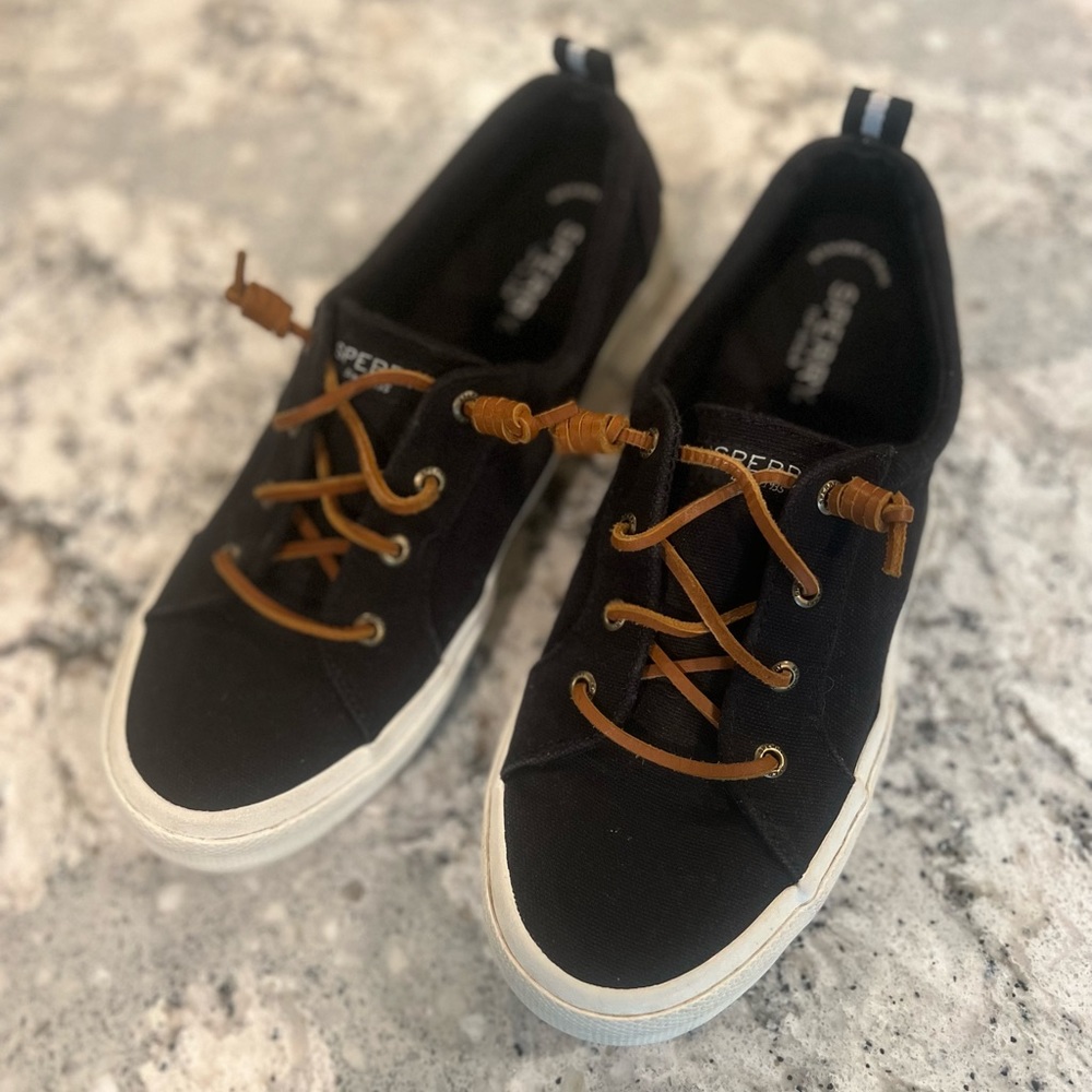 Sperry slip on sneaker size 10, black